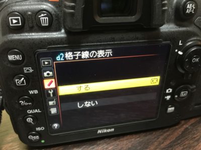 D600　格子線設定画面