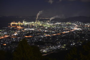 具定展望台からの夜景撮影