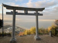高屋神社　朝焼け