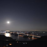 亀老山展望台から眺める来島海峡大橋