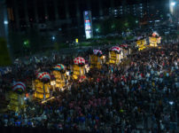 新居浜太鼓祭り　夜太鼓